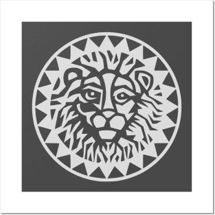 WHITE SUN LION Posters and Art